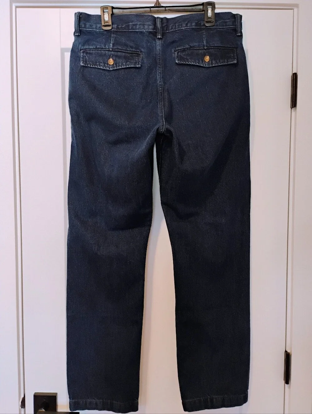 NWT 34x32 GAP Straight Dark Wash Trouser Jeans Flat Front NWT